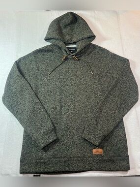 Quiksilver Men's Keller Pullover  Fleece Hoodie,Dark Grey Heather, Size L